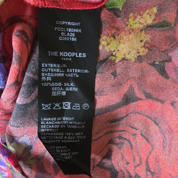 The Kooples Silk Button-Down Blouse - NWT - Picture 7 of 8